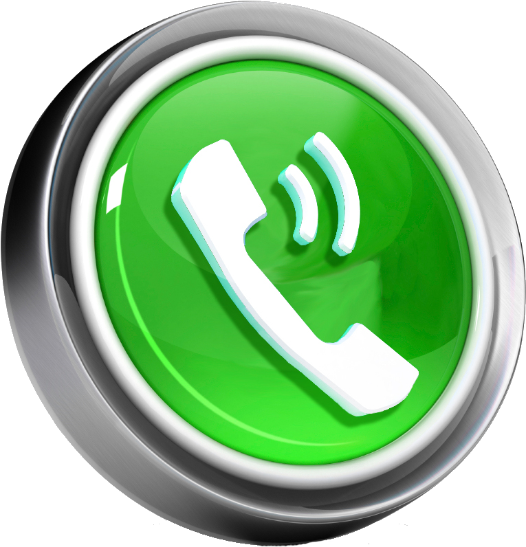 Green Phone Contact Icon PNG image