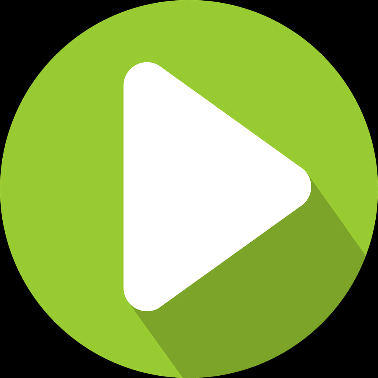 Green Play Button Icon PNG image