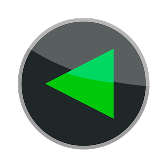 Green Play Button Icon PNG image