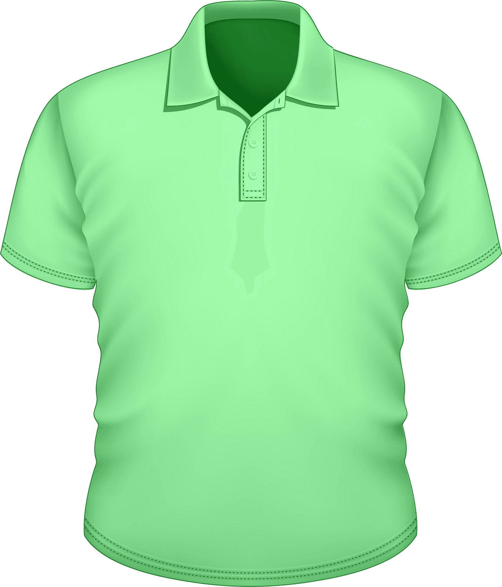 Green Polo Shirt Mockup PNG image