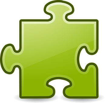 Green Puzzle Piece Icon PNG image
