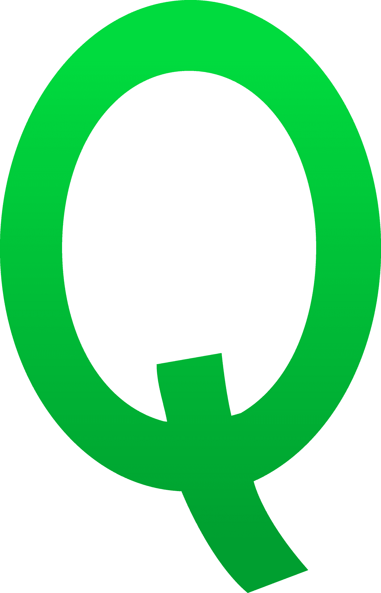 Green Q Logo PNG image
