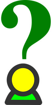 Green Question Mark Icon PNG image