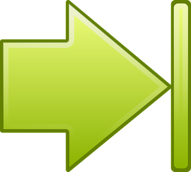 Green Right Arrow Icon PNG image