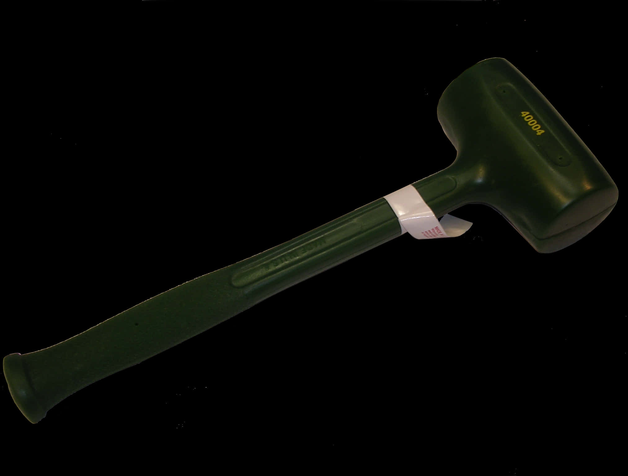 Green Rubber Mallet Black Background.jpg PNG image