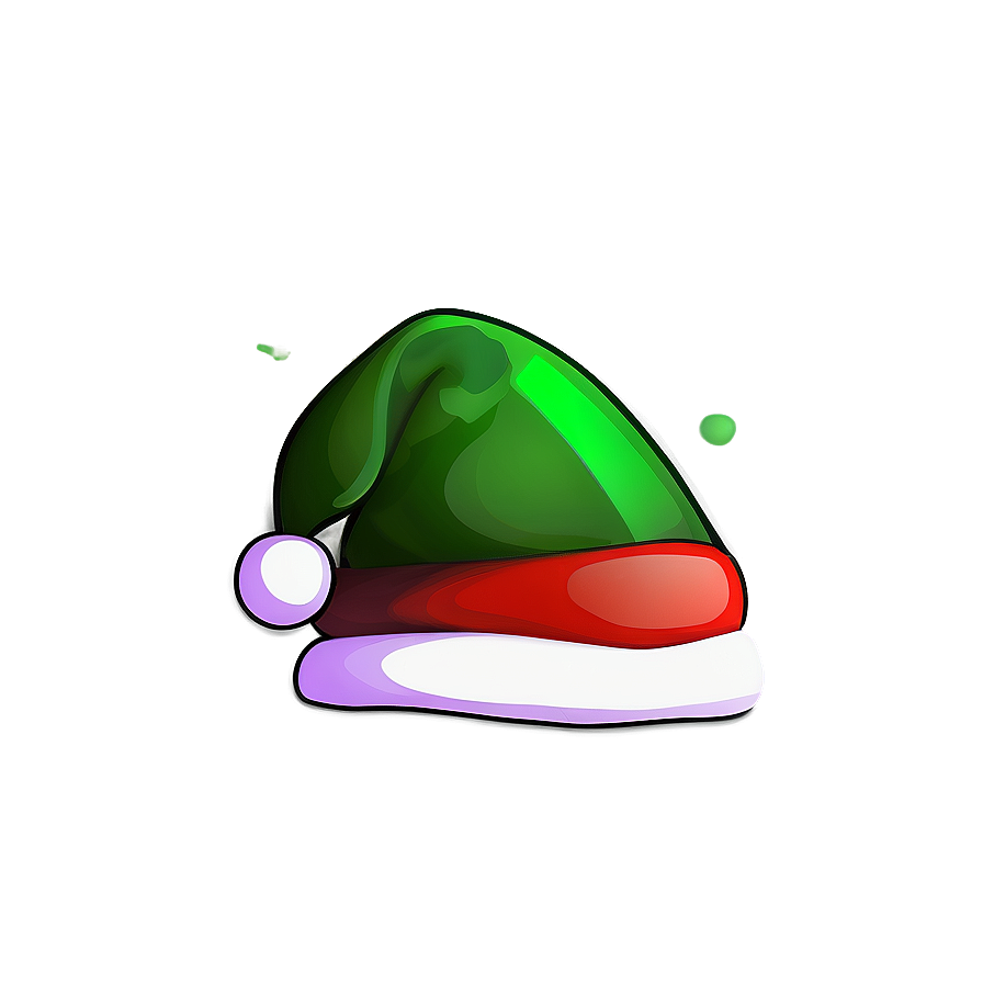 Green Santa Hat Vector Png 06282024 PNG image