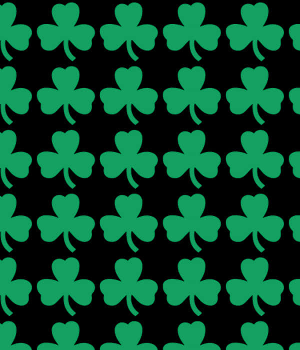 Green Shamrock Pattern Background PNG image