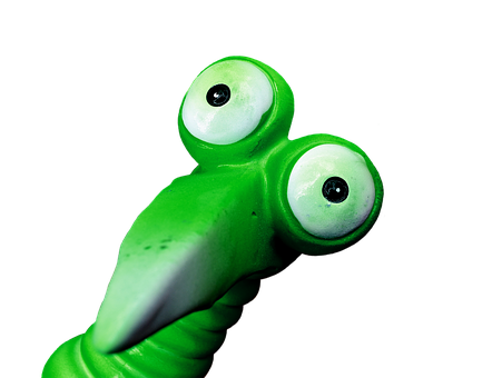 Green Slime Creature Toy PNG image