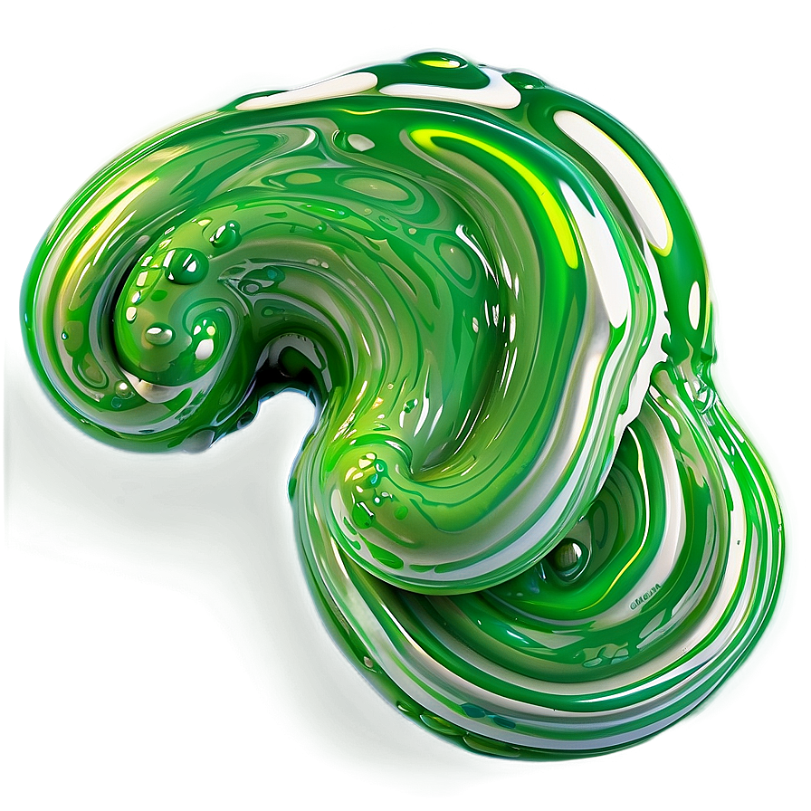 Green Slime Swirl Png 1 PNG image