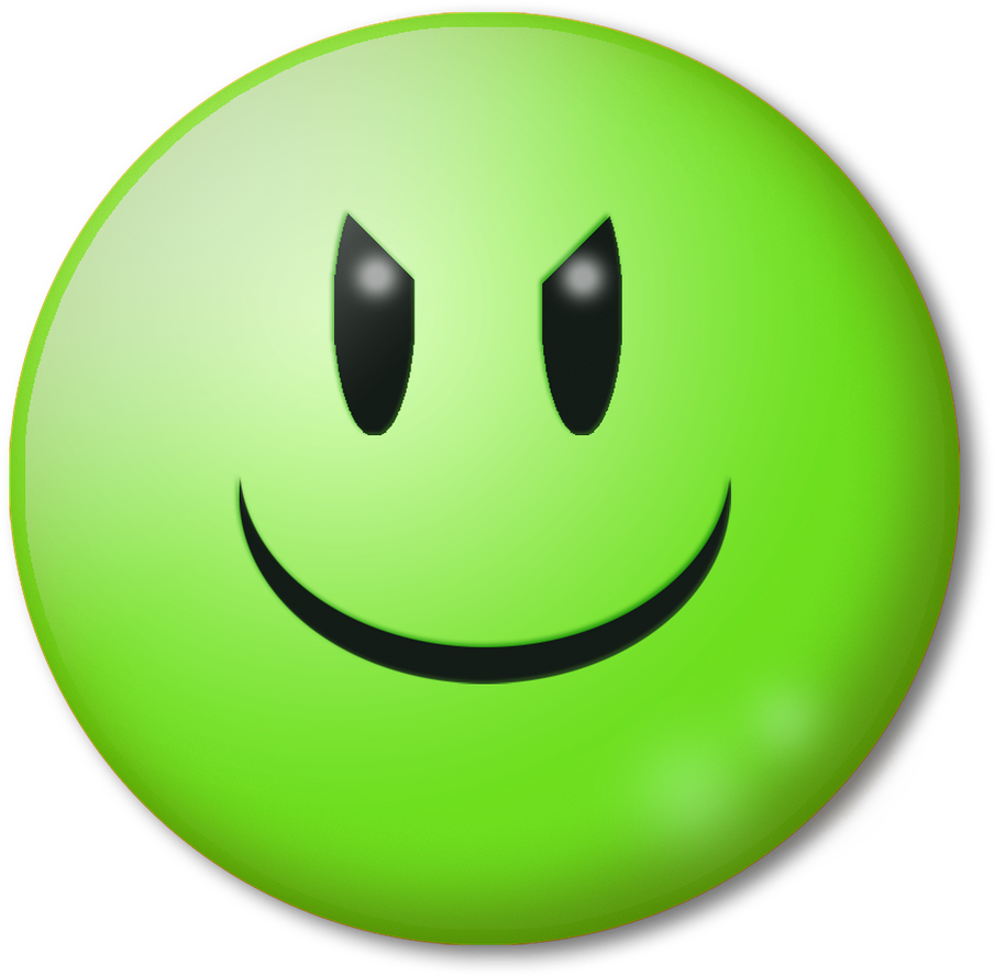 Green Smiley Face Emoji.png PNG image