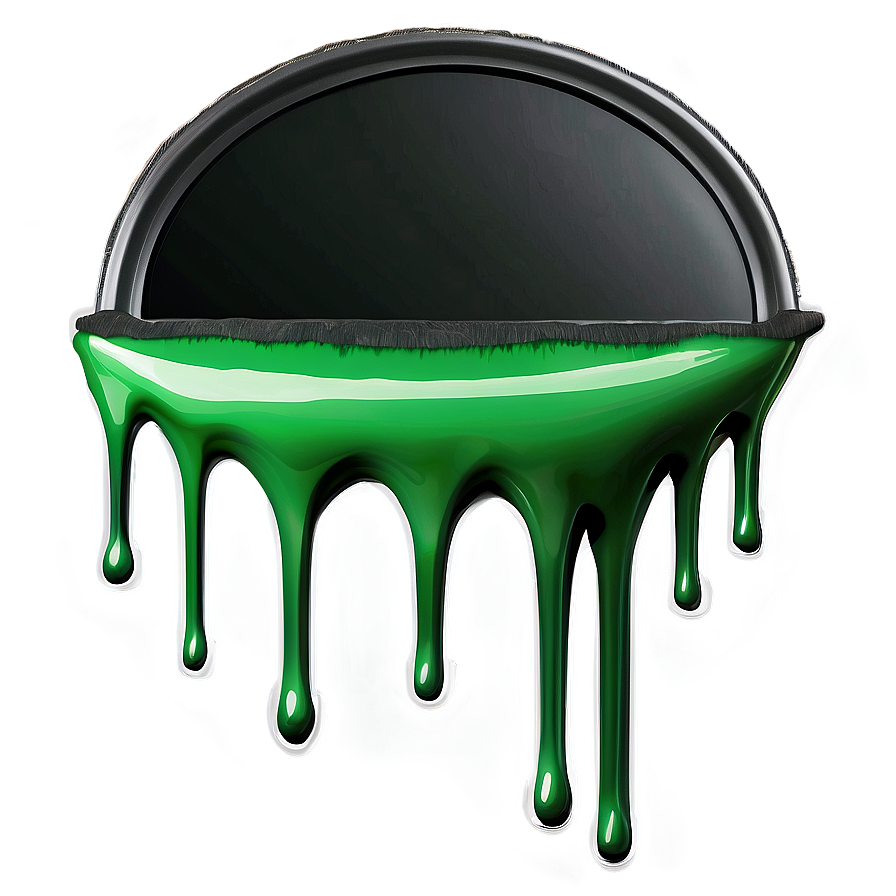 Green Spray Paint Drip Png 6 PNG image