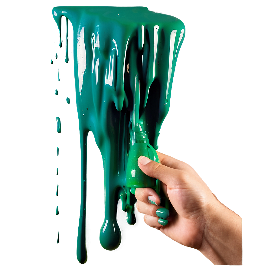 Green Spray Paint Drip Png Oql20 PNG image