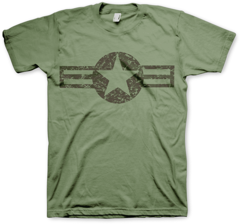 Green Star Stripe T Shirt PNG image
