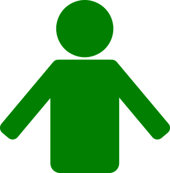 Green Stick Figure Icon PNG image