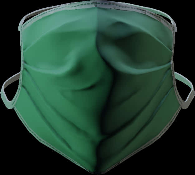 Green Surgical Mask PNG image