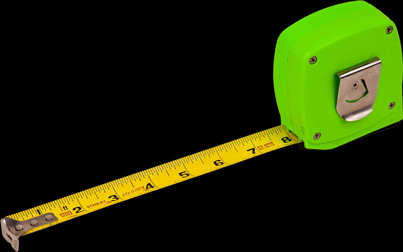 Green Tape Measure Extended PNG image