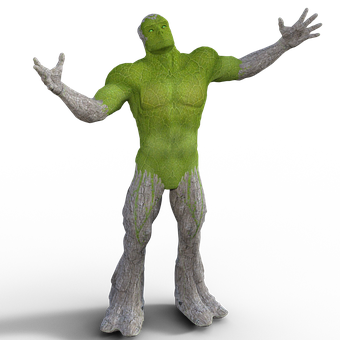 Green_ Tree_ Humanoid_ Character PNG image