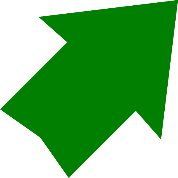 Green Up Arrow Graphic PNG image