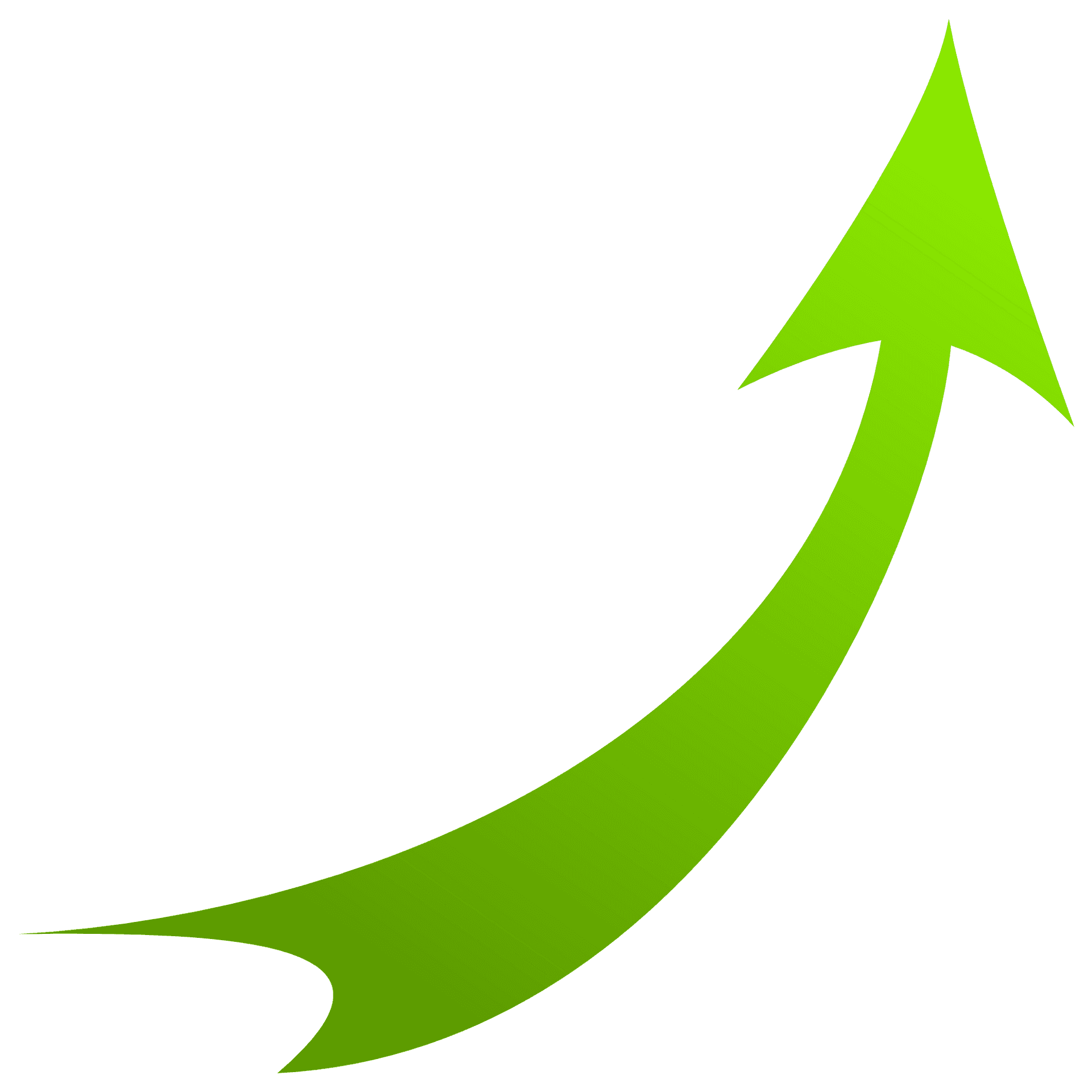 Green Upward Arrow Graphic PNG image