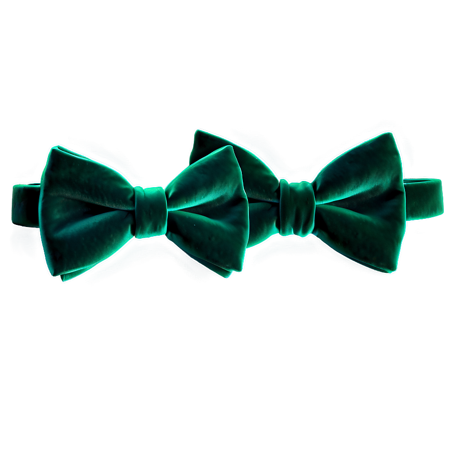 Green Velvet Bow Tie Png 71 PNG image