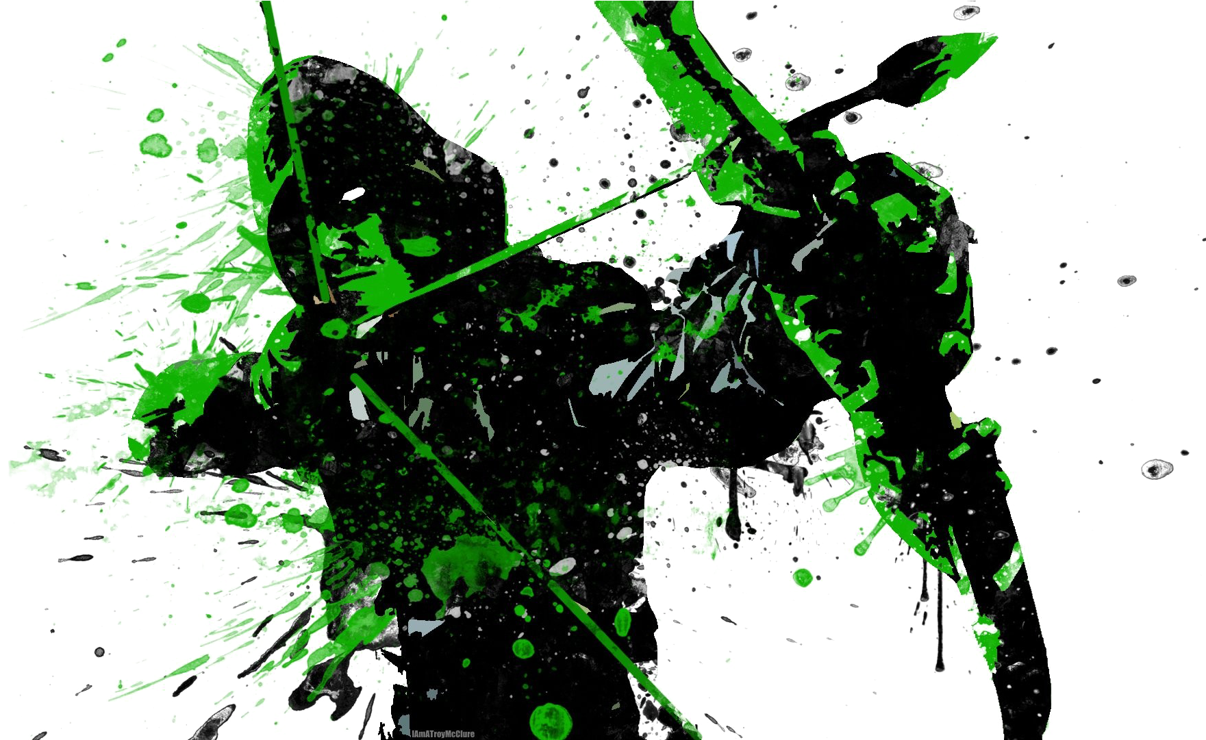 Green Vigilante Artwork PNG image