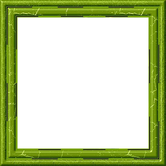 Green Vintage Frame PNG image