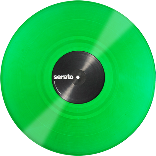 Green Vinyl Record Serato PNG image