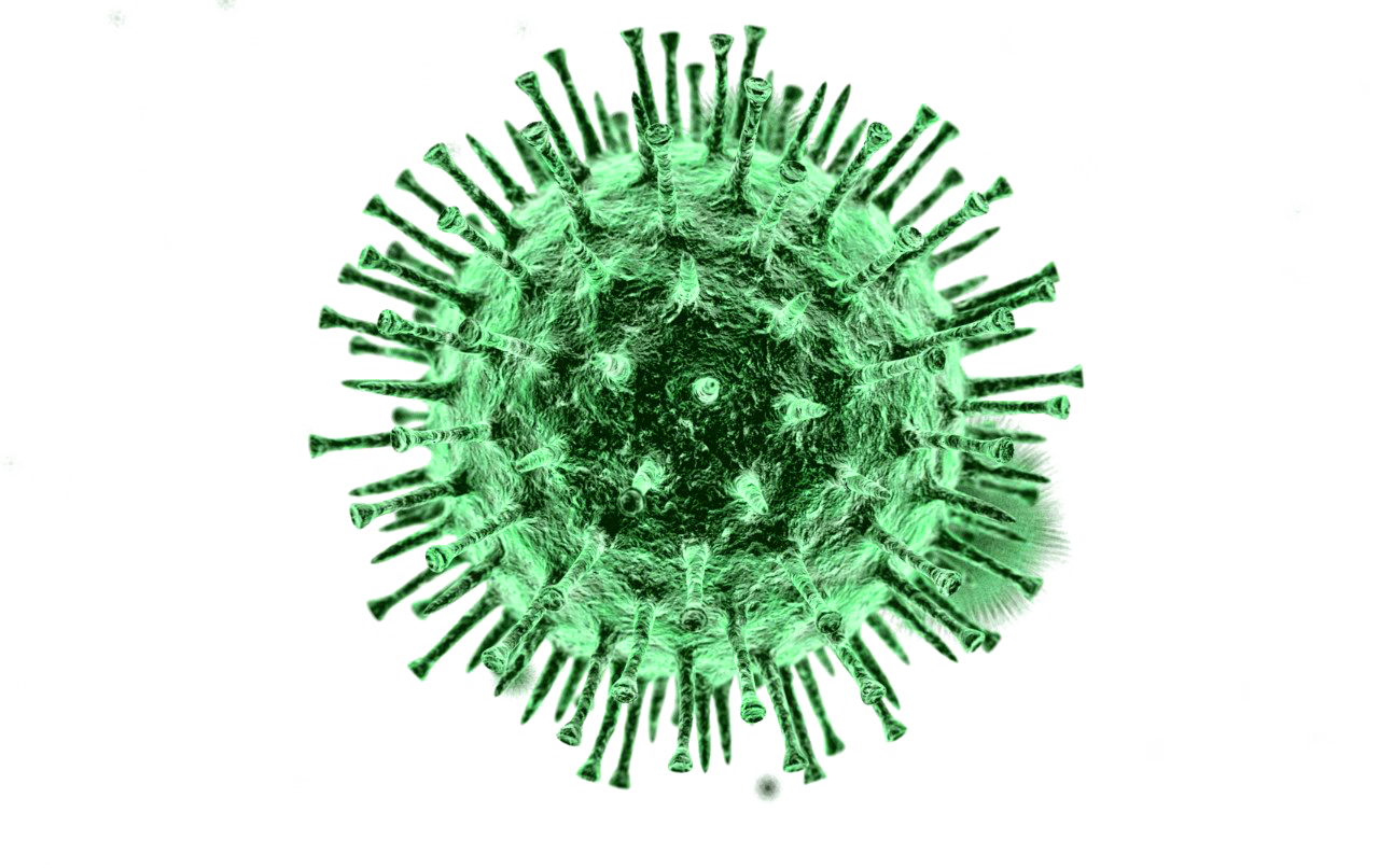 Green Virus Particle Illustration PNG image