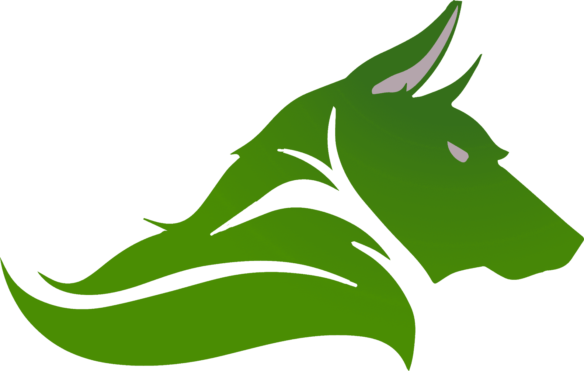 Green Wolf Logo Graphic PNG image