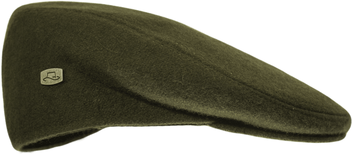 Green Wool Flat Cap PNG image