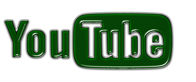 Green You Tube Logo PNG image