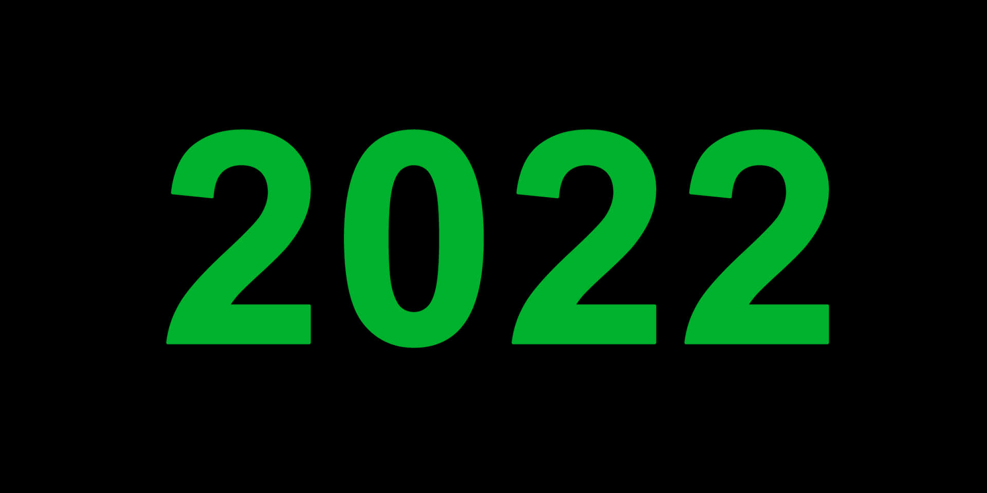 Green2022on Black Background PNG image