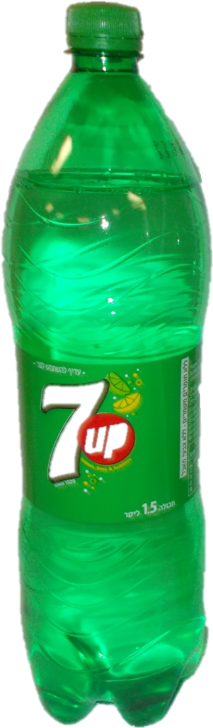 Green7 Up Bottle Cold Drink PNG image