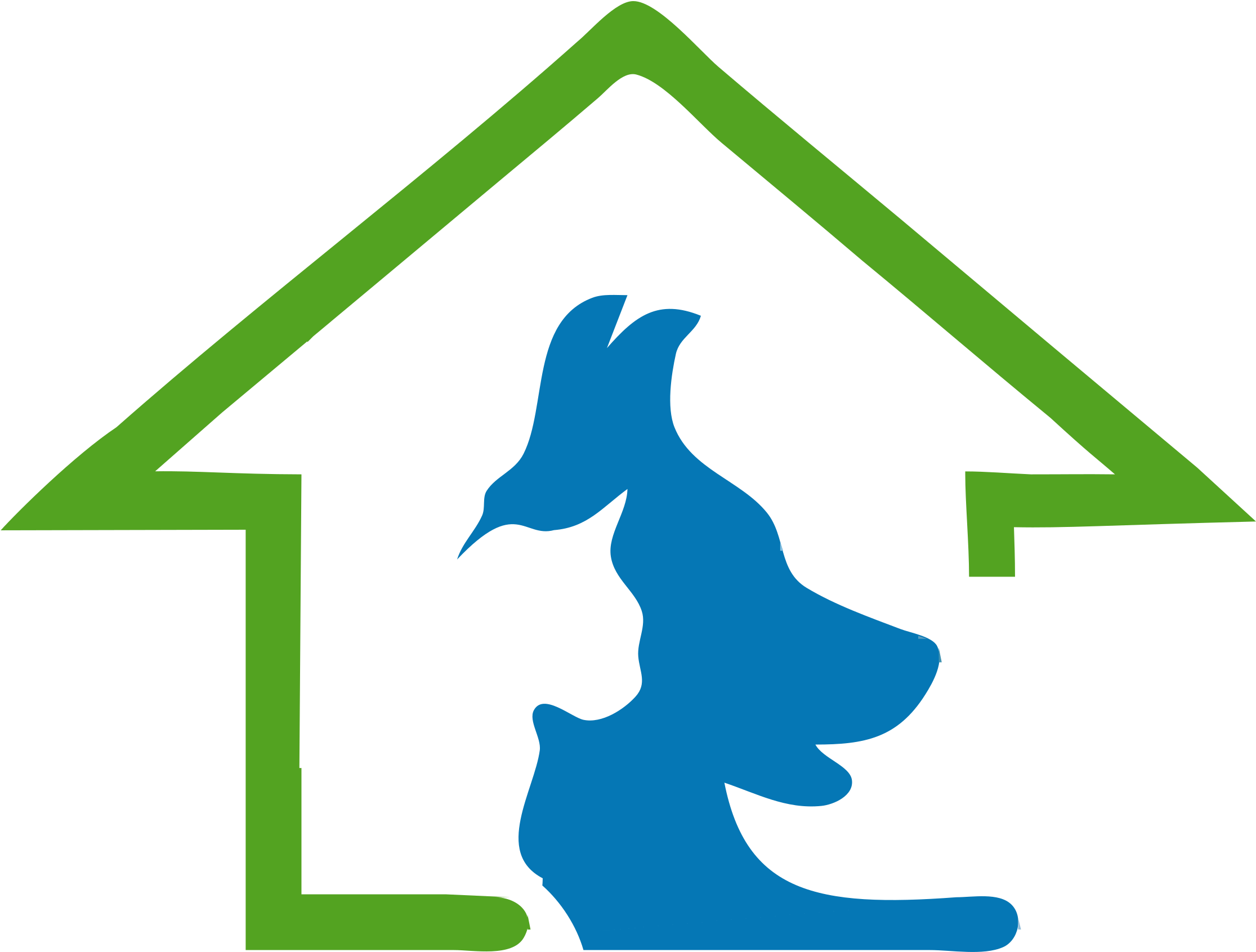 Greenand Blue House Logo PNG image