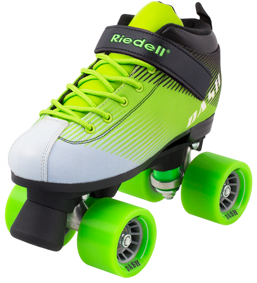 Greenand White Quad Roller Skate PNG image