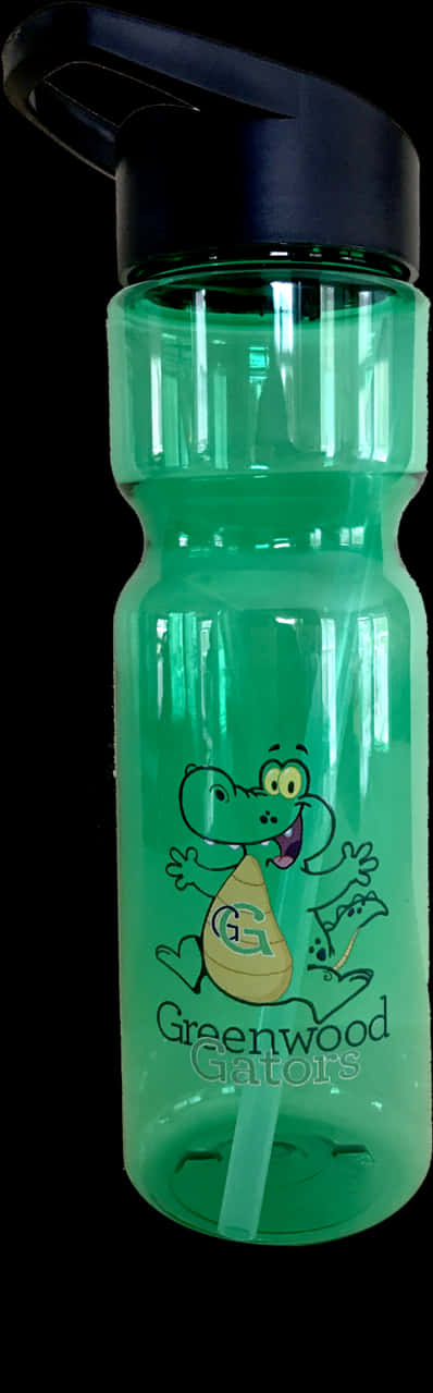 Greenwood Gators Water Bottle PNG image