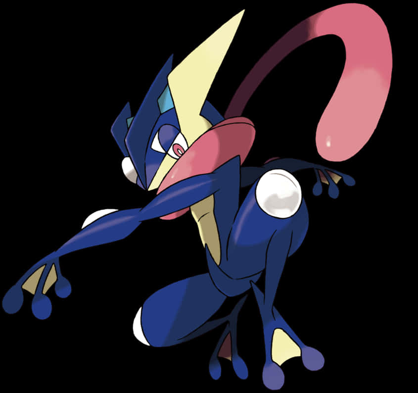 Greninja Pokemon Character Art PNG image