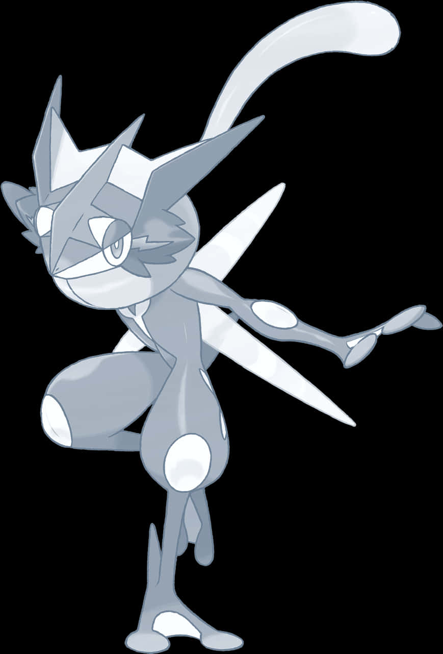 Greninja Pokemon Character Art PNG image