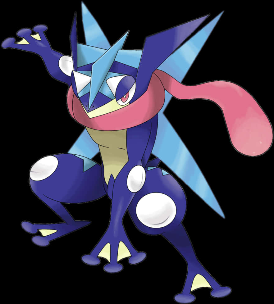 Greninja Pokemon Character Art PNG image