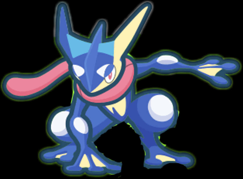 Greninja Pokemon Character Artwork PNG image