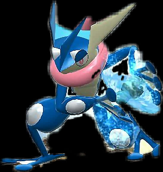 Greninja Pokemon Water Shuriken PNG image