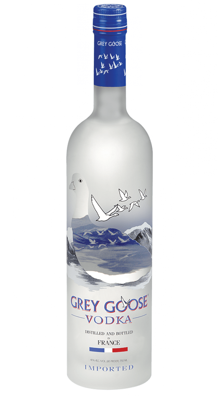 Grey Goose Vodka Bottle PNG image