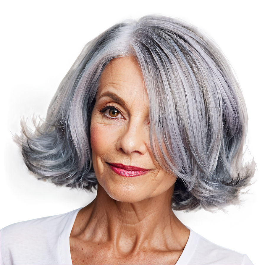 Grey Hair Brilliance Png 6 PNG image