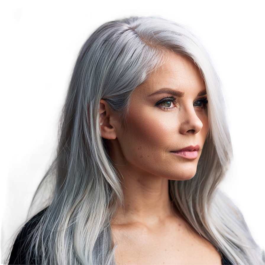 Grey Hair Color Inspiration Png Nel PNG image