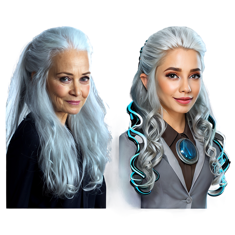 Grey Hair Evolution Png 06282024 PNG image