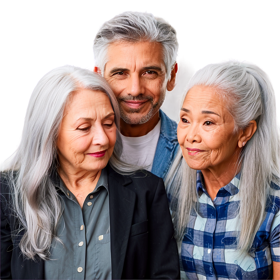 Grey Hair For Every Age Png Vlw PNG image