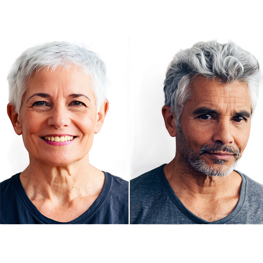 Grey Hair Journey Png 48 PNG image