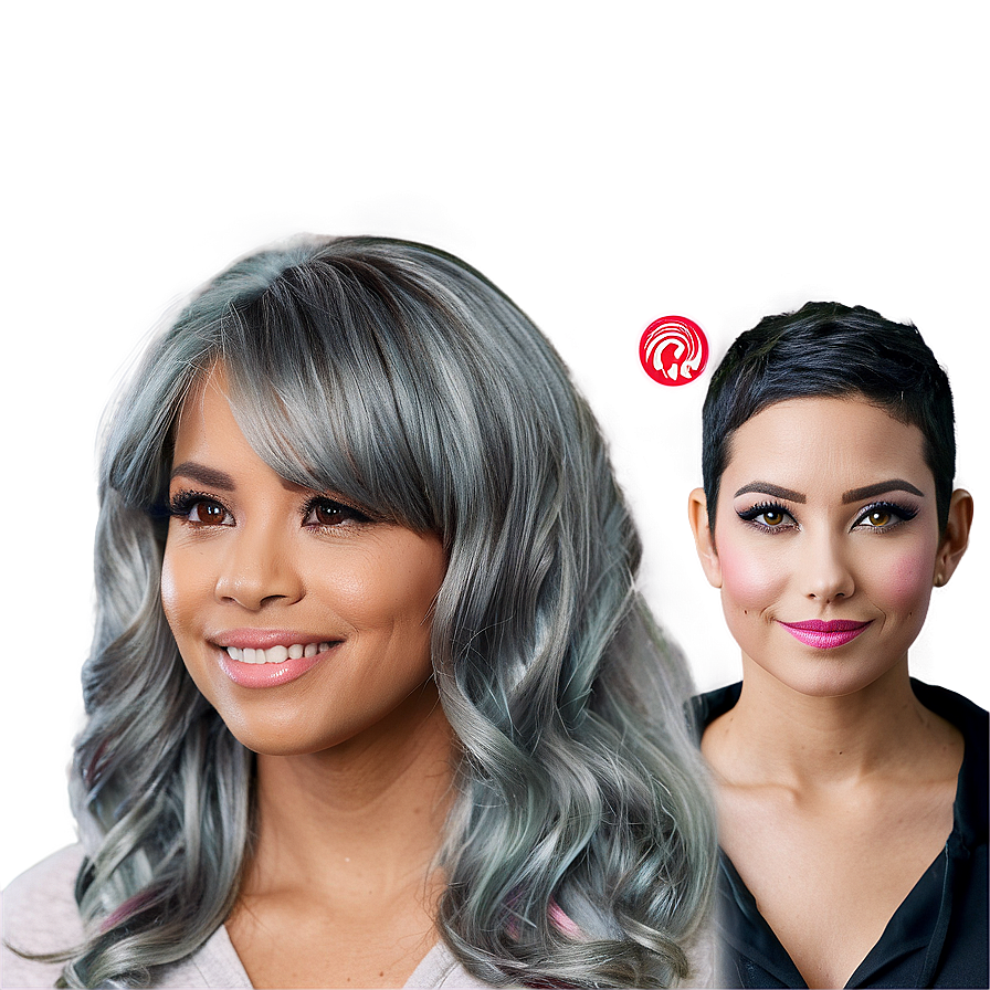 Grey Hair Makeover Png Rrv PNG image