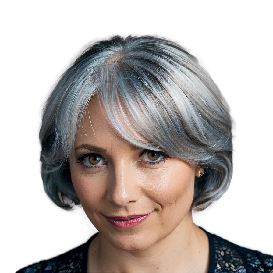 Grey Hair Perfection Png 06282024 PNG image