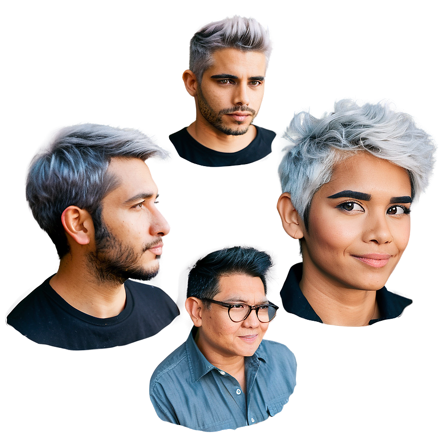 Grey Hair Transformation Png 10 PNG image